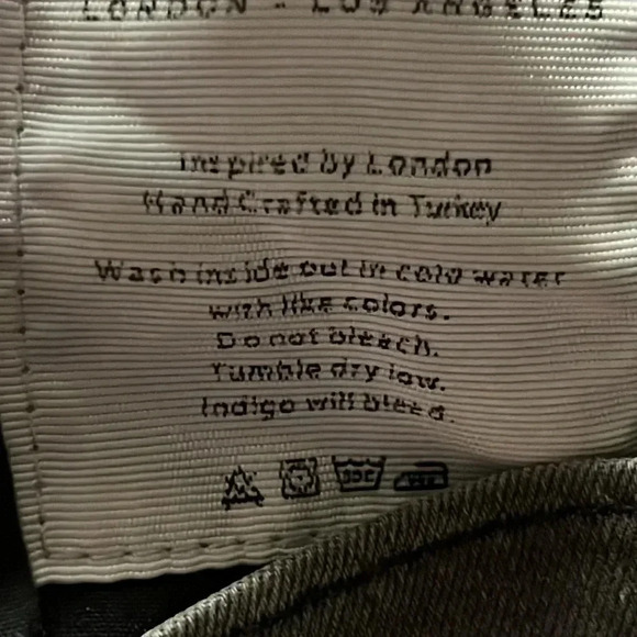 Frame Denim Women’s Jeans 27 Dartmouth slim skinny gray stretch streetwear Y2K - Picture 9 of 11